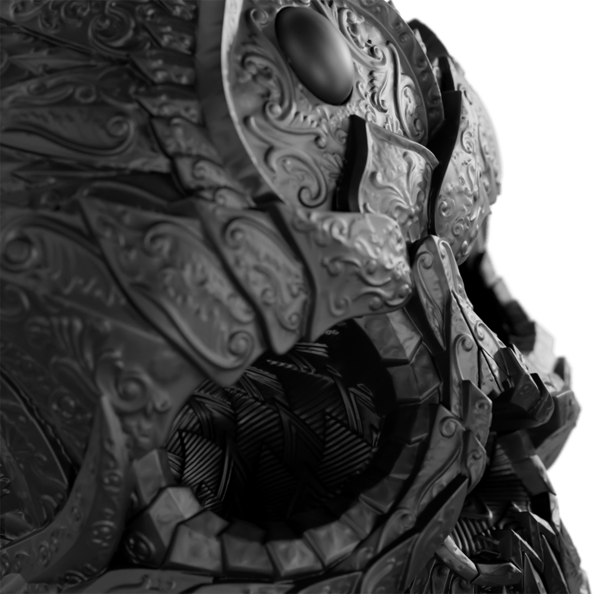 Amuerte Amuerte Matte Black Skull