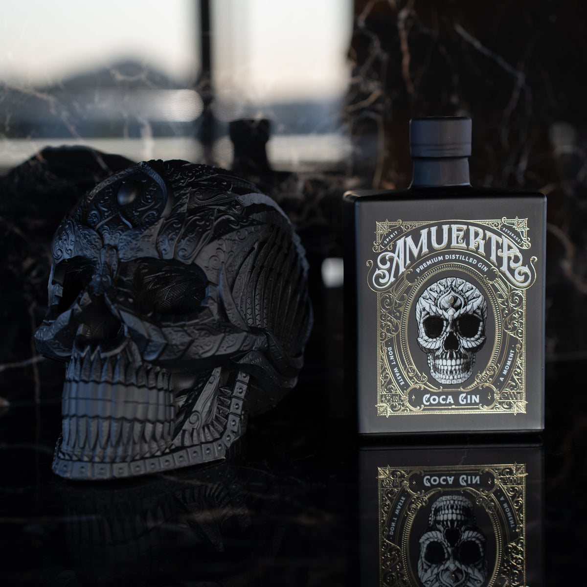 Amuerte Amuerte Matte Black Skull